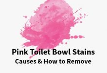 Pink Stains in toilet bowl causes and how to get rid