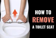 Photo of How to Remove a Toilet Seat-Hidden Fixings, Metal  Hinges & No Screws
