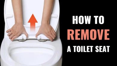 How to remove a toilet seat guide