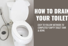 How to drain your toilet bowl & and tank completely