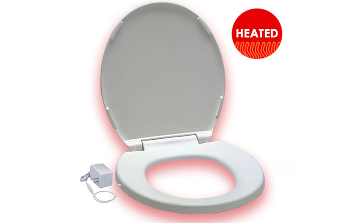 Best Heated Toilet Seats Battery And Non Operated Toiletseek - Heated Toilet Seat Battery Operated