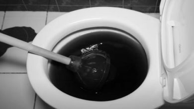 How to unclog toilet with poop still in the bowl.
