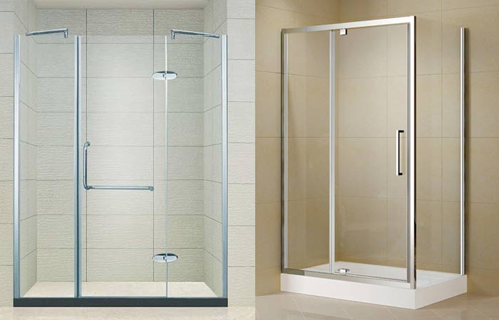 Aluminun frame shower doors