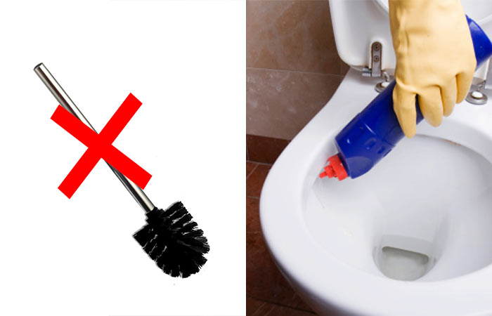 How to clean toilet without scrubbing