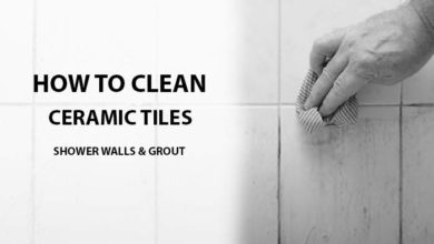 How to clean ceramic tile shower wall and grout