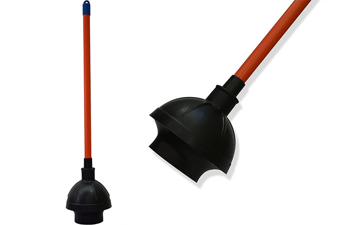 LBHH 1 Pieces Toilet Plunger Drain Sink Plunger Clears And Unblocks All Toilets With Unique Bellows Design Versatile,can Be Used As Inflatable Tube,safe,strong Suction 