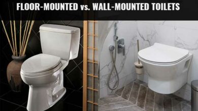 Wall-mounted vs floor-mounted toilets differences