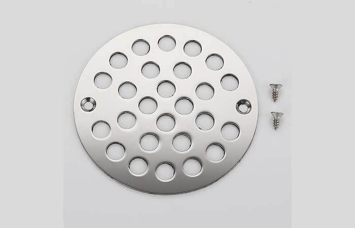 Screw-in shower drain cover