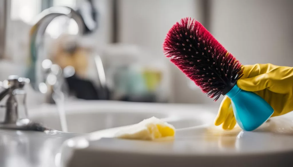 how to clean toilet brush holder